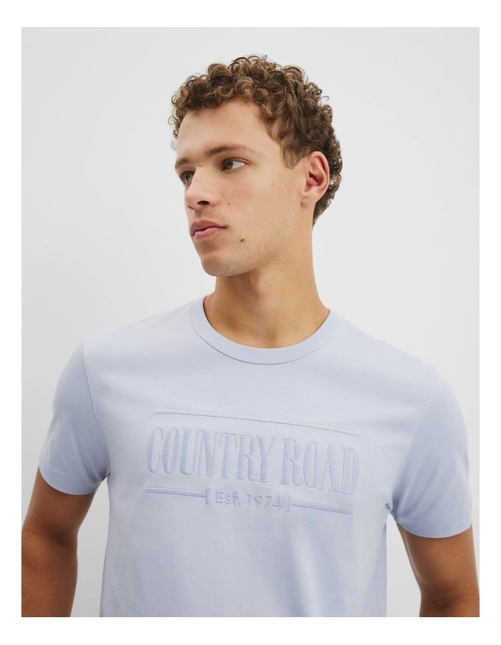 Australian Cotton Heritage T-shirt in Mist image 2