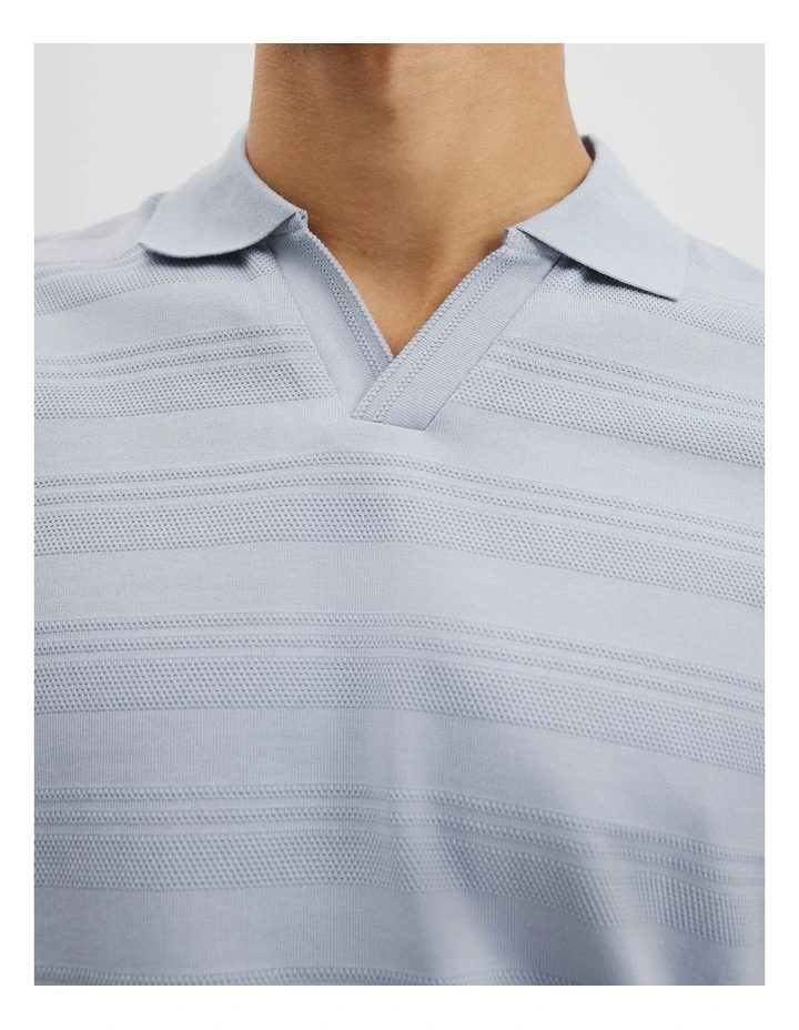 Textured Stripe Detail Trophy Knit in Mist image 2