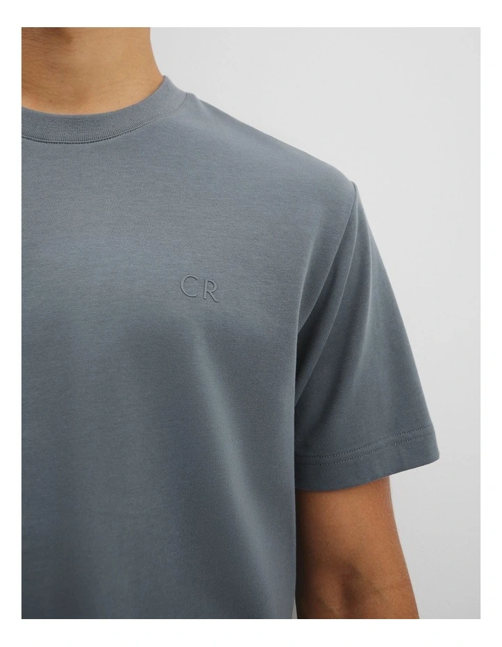 Australian Cotton T-shirt in Ash Blue image 2