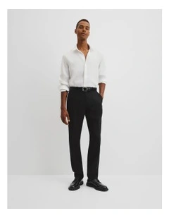 Linen Cotton Pant in Black