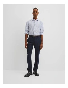 Linen Cotton Pant in Navy