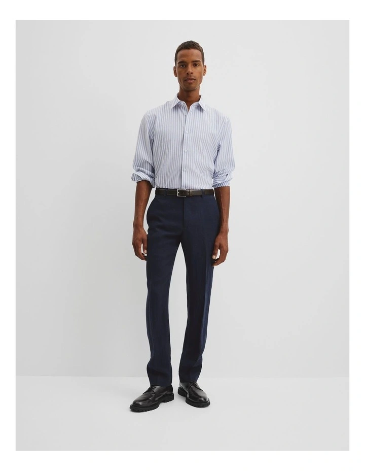 Linen Cotton Pant in Navy image 1