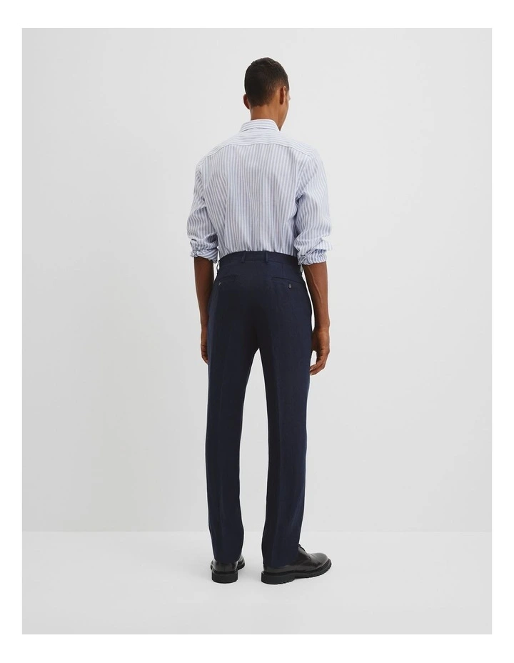 Linen Cotton Pant in Navy image 5