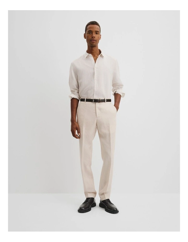 Linen Pant in Ecru image 1