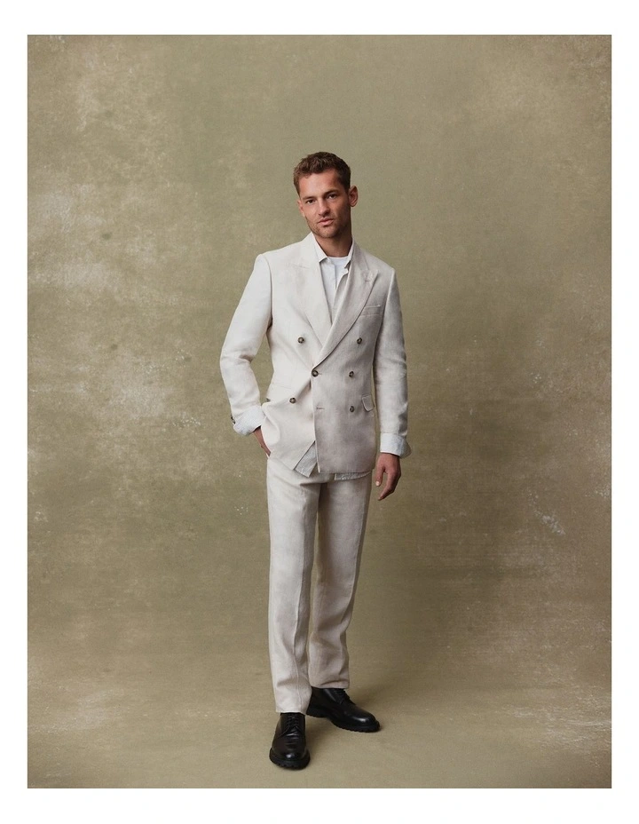 Linen Pant in Ecru image 2