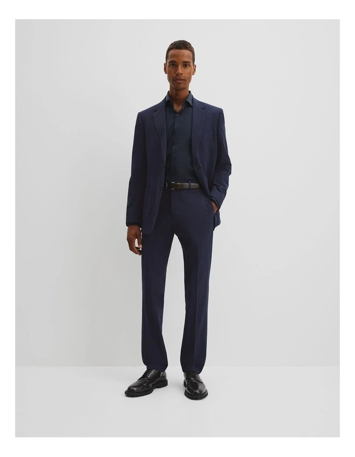 Seersucker Tailored Pant in Navy image 1