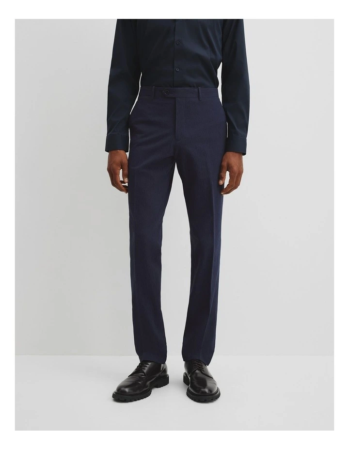 Seersucker Tailored Pant in Navy image 2