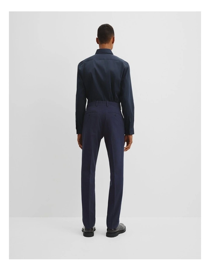 Seersucker Tailored Pant in Navy image 4