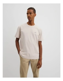 Australian Cotton Graphic T-shirt in Pumice