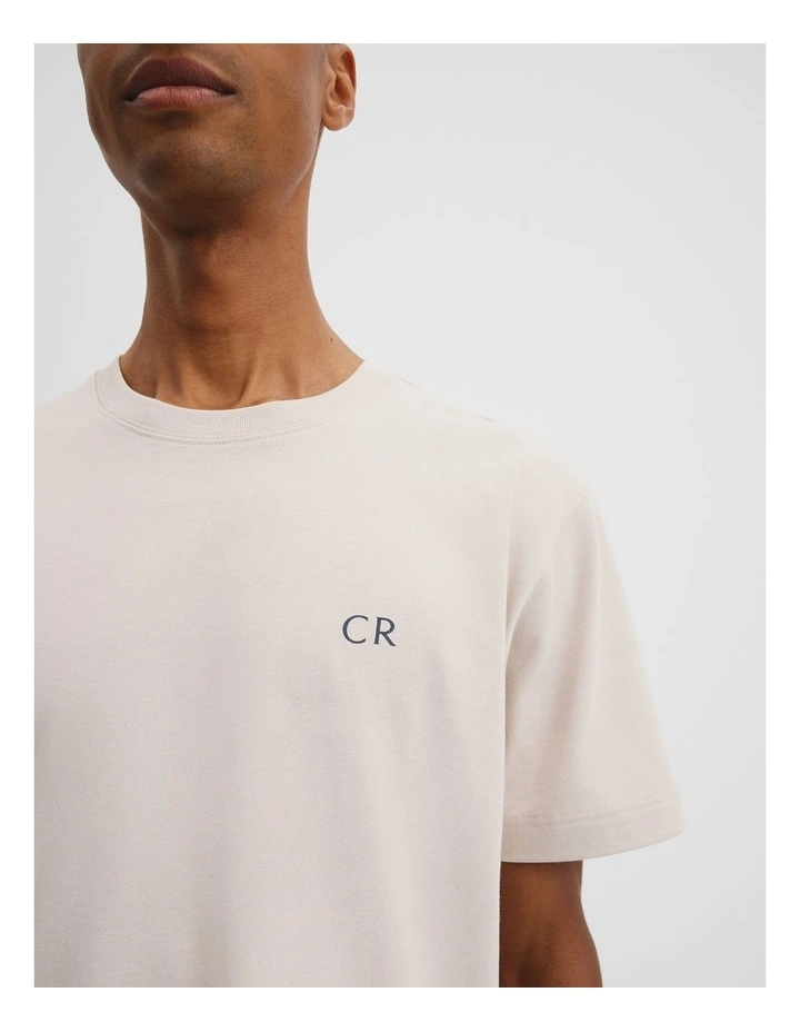 Australian Cotton Graphic T-shirt in Pumice image 2