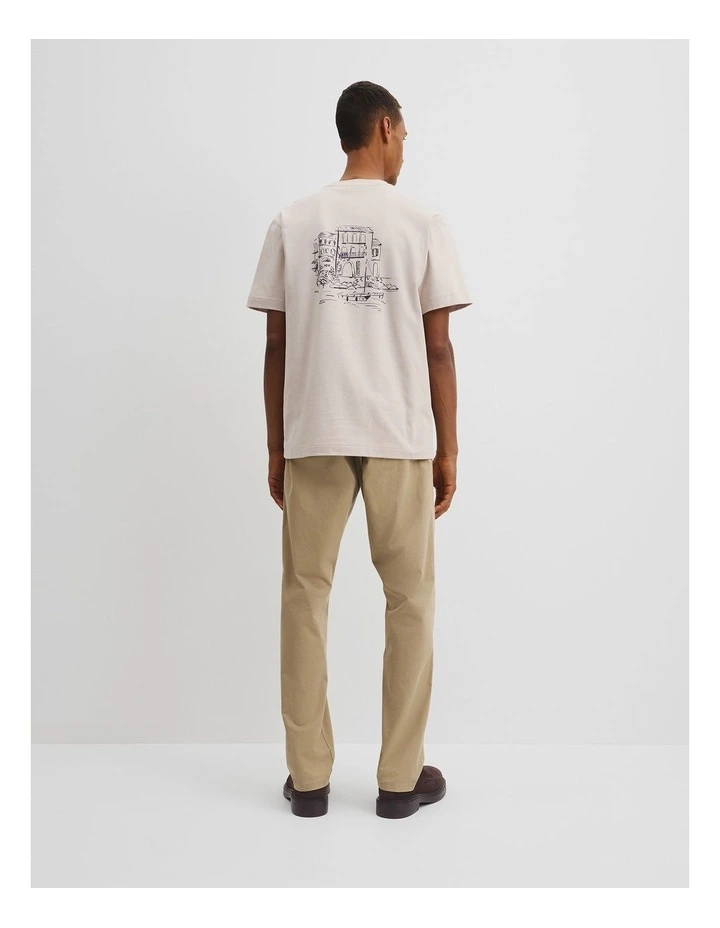 Australian Cotton Graphic T-shirt in Pumice image 4