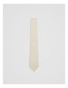 Silk Dot Tie in Beige