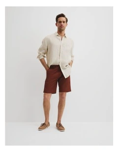 Australian Cotton Stretch Chino Short in Dark Spice