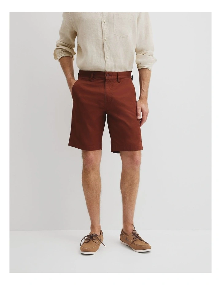 Australian Cotton Stretch Chino Short in Dark Spice image 2