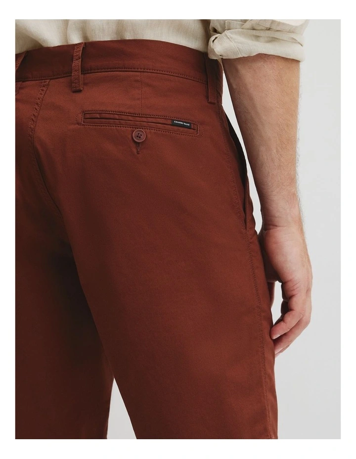 Australian Cotton Stretch Chino Short in Dark Spice image 3