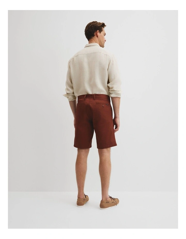 Australian Cotton Stretch Chino Short in Dark Spice image 4