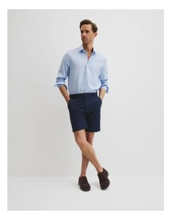 Seersucker Short in Navy