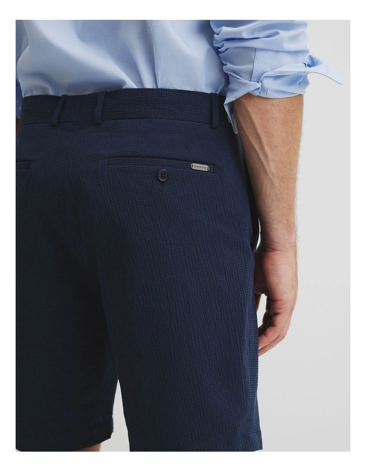 Seersucker Short in Navy image 2