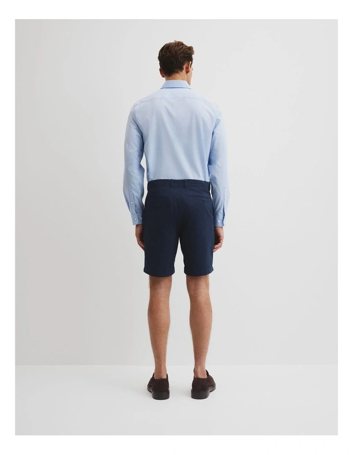 Seersucker Short in Navy image 4