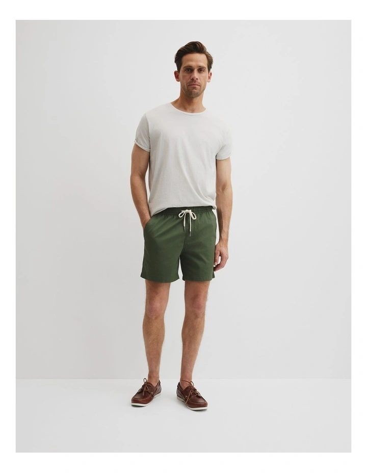 Australian Cotton Drawcord Short in Thyme image 1
