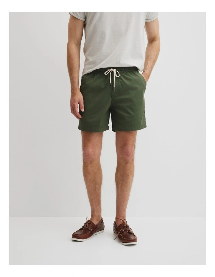 Australian Cotton Drawcord Short in Thyme image 2