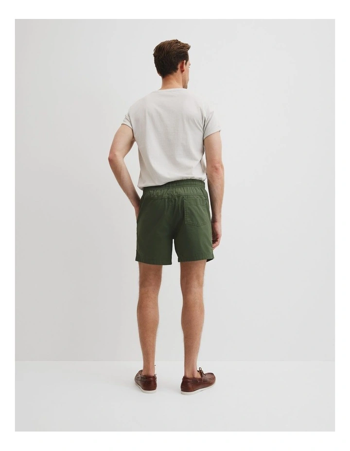 Australian Cotton Drawcord Short in Thyme image 4