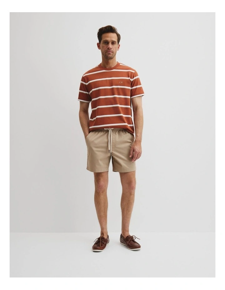 Australian Cotton Drawcord Short in Dark Stone image 1