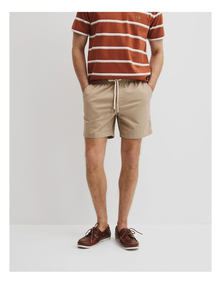 Australian Cotton Drawcord Short in Dark Stone image 2