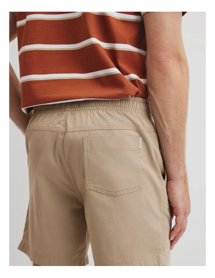 Australian Cotton Drawcord Short in Dark Stone image 3