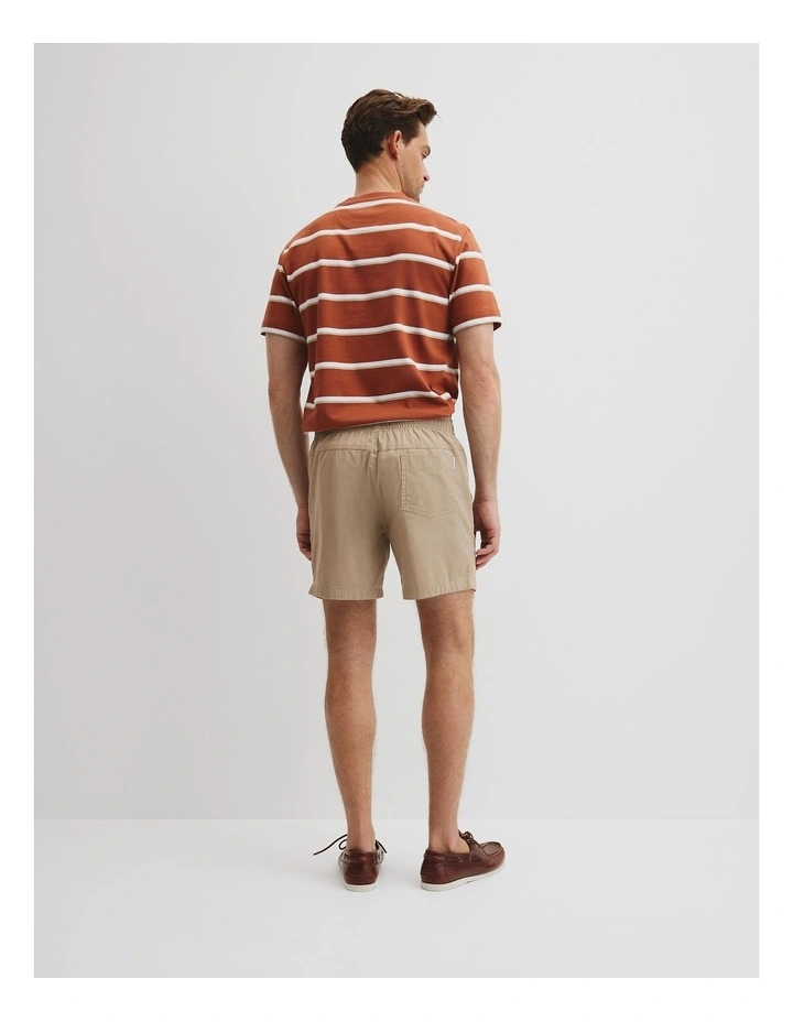 Australian Cotton Drawcord Short in Dark Stone image 4