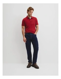 Australian Cotton Pique Polo Shirt in Banksia