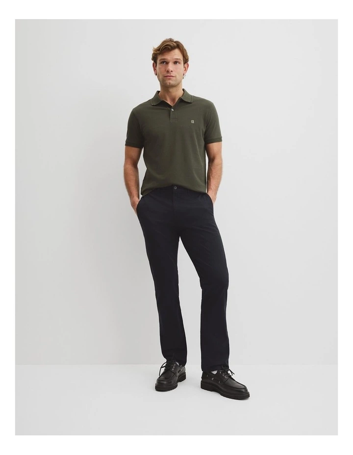 Australian Cotton Pique Polo in River Gum image 3