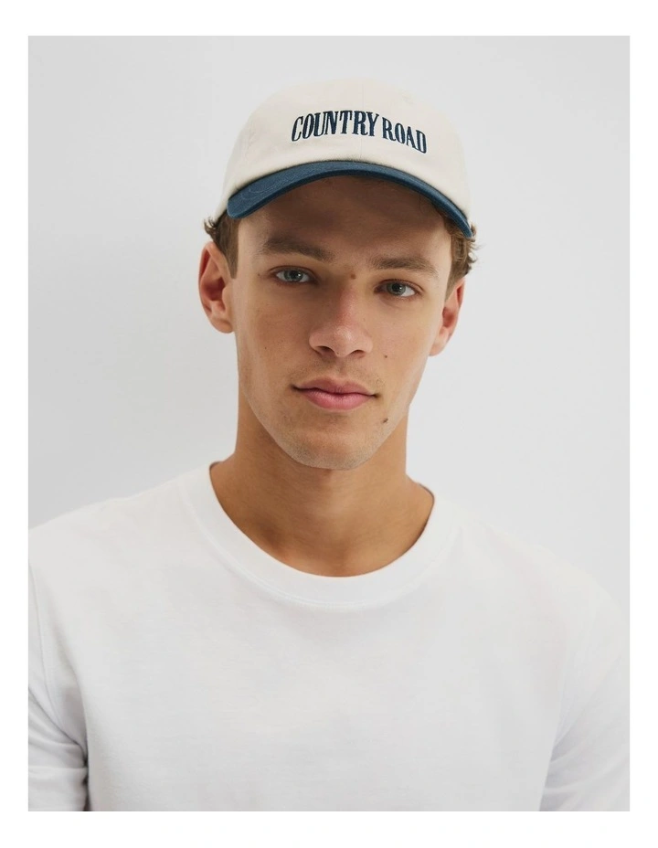 Cr Washed Cap in Navy Multi image 2