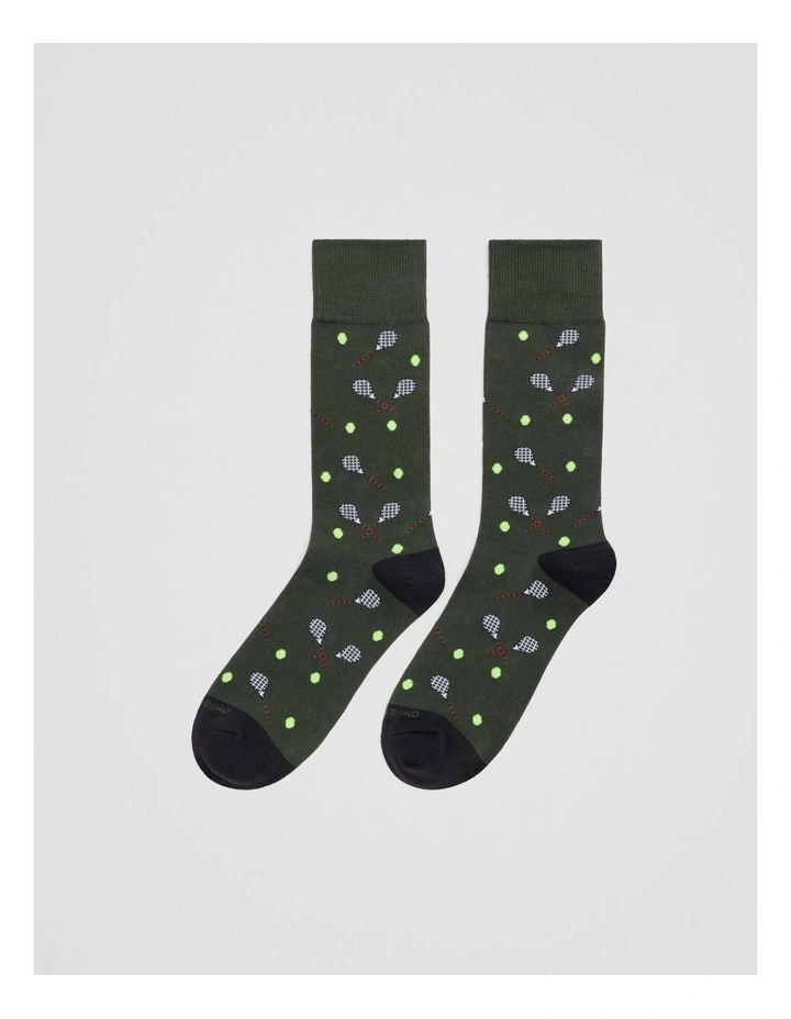Tennis Sock in Dark Olive image 1