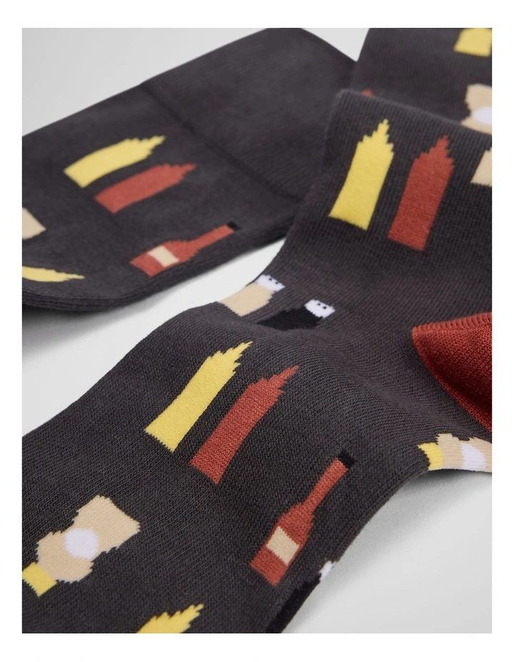 Condiment Sock in Charcoal image 2