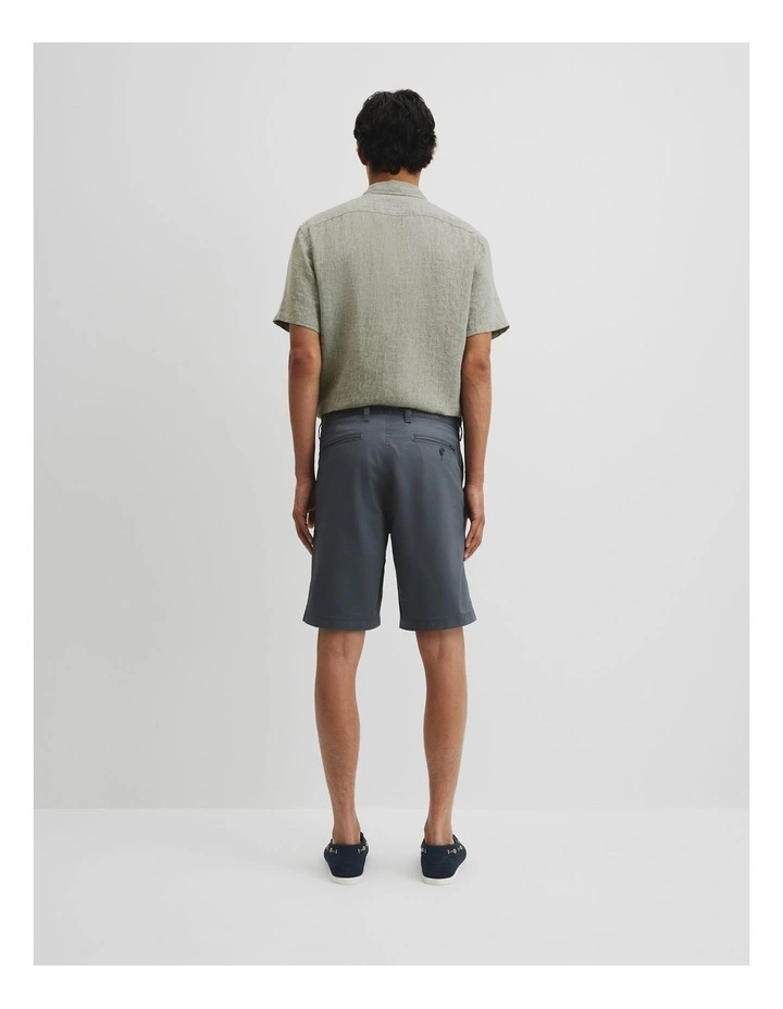 Australian Cotton Stretch Chino Short in Ash Blue image 4