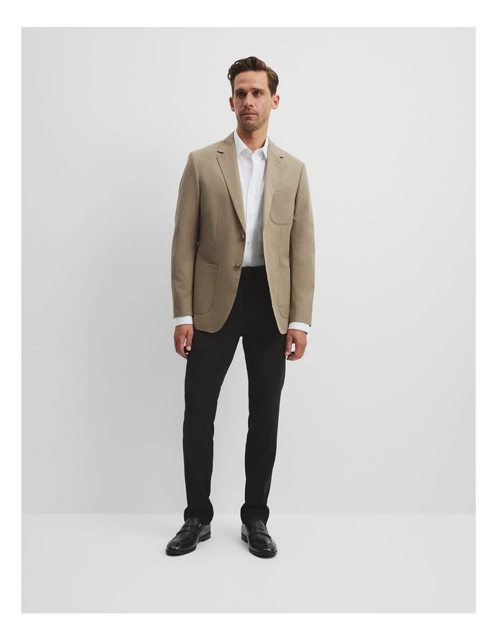 Regular Fit Tencel Blend Jacket in Sage Green image 3