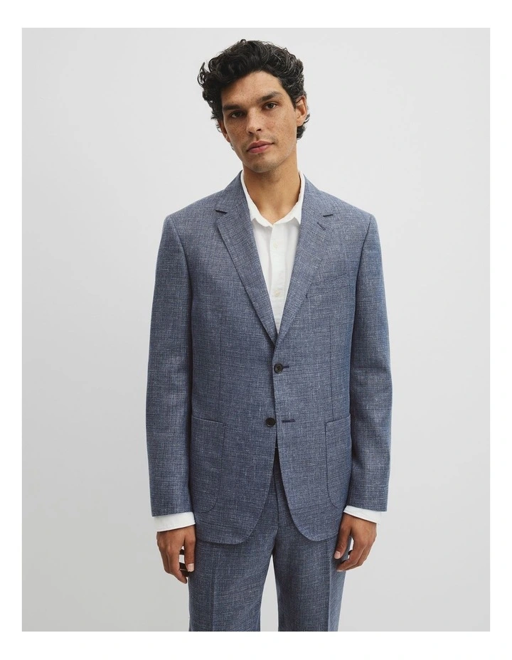 Regular Fit Wool Blend Houndstooth Jacket image 1