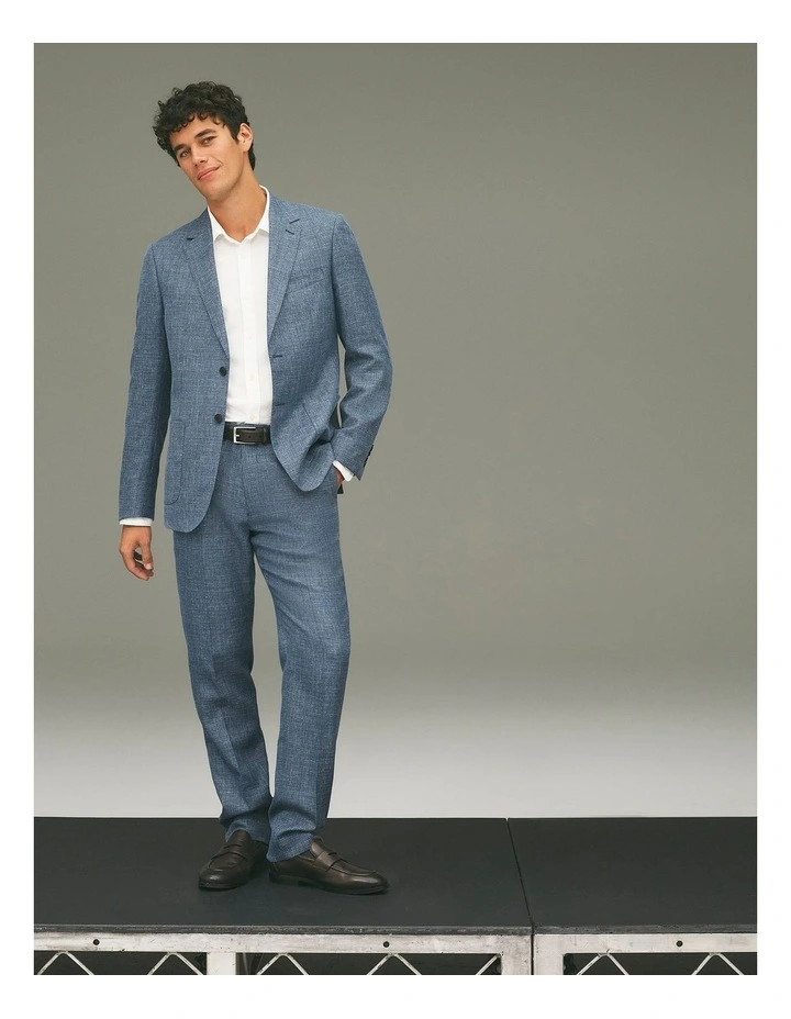 Regular Fit Wool Blend Houndstooth Jacket image 2