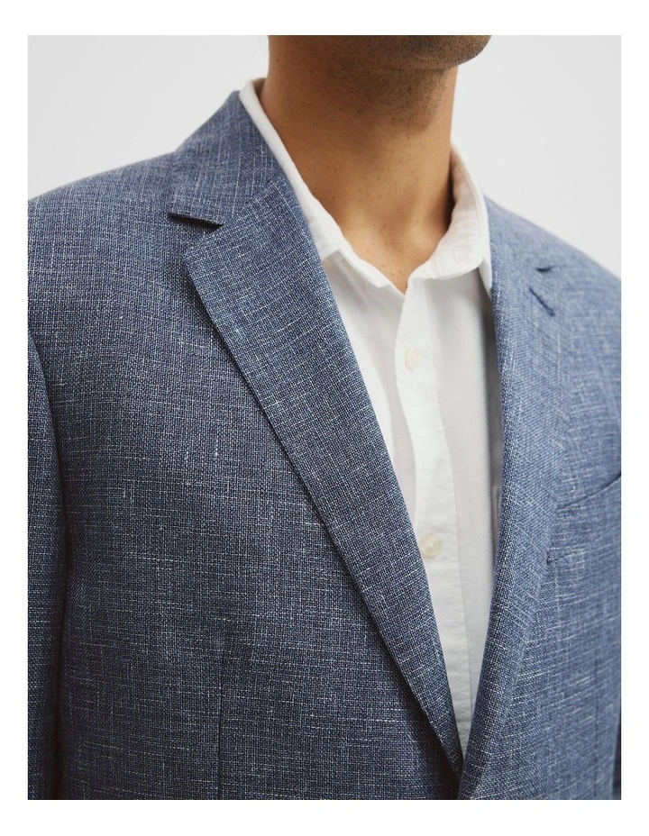 Regular Fit Wool Blend Houndstooth Jacket image 4