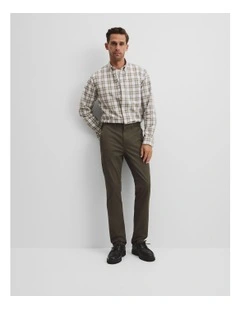 Australian Cotton Tapered Fit Stretch Chino in Willow