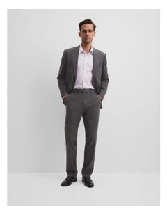 Regular Wool Blend Pant in Charcoal