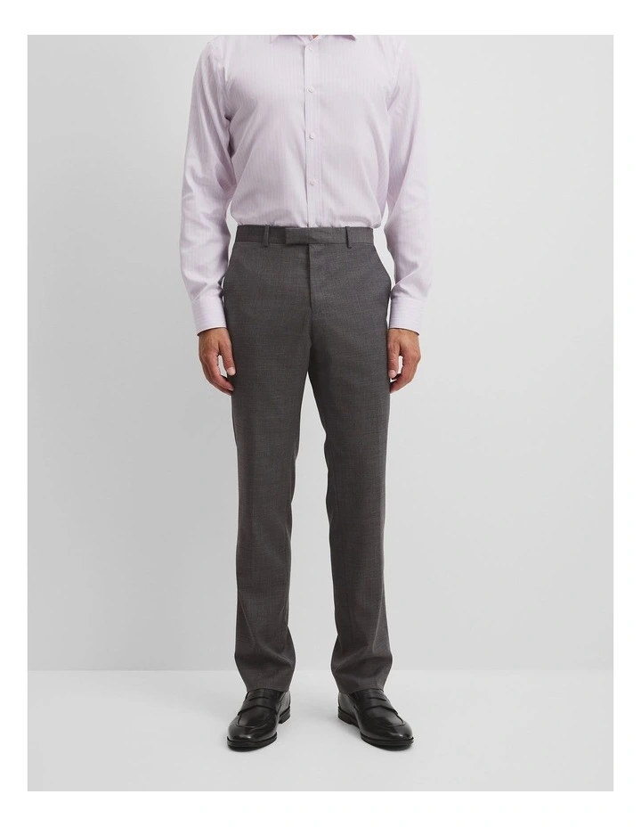 Regular Wool Blend Pant in Charcoal image 3