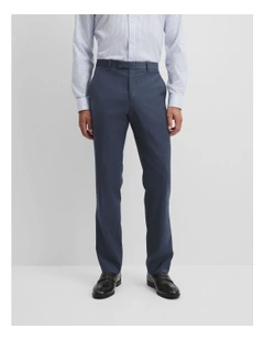 Regular Wool Blend Pant in Navy