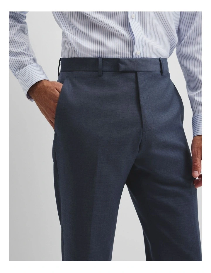 Regular Wool Blend Pant in Navy image 4