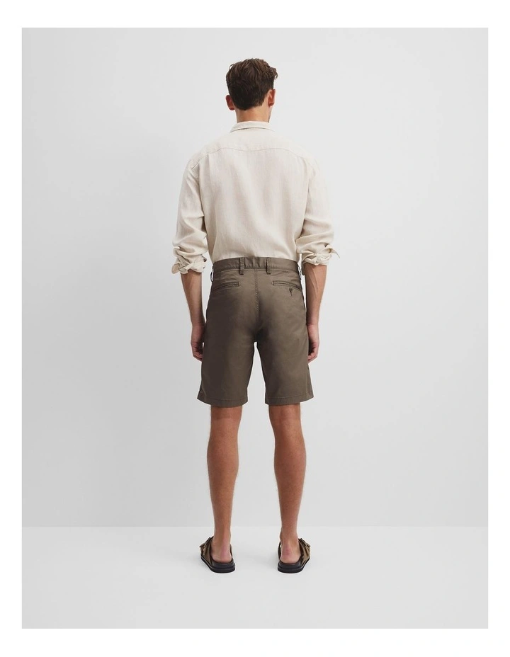 Australian Cotton Stretch Chino Short in Slate image 4