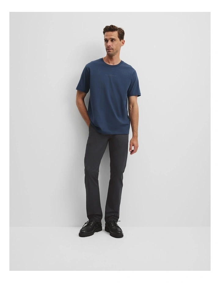 Australian Cotton Modern Logo T-shirt in Storm Blue image 1