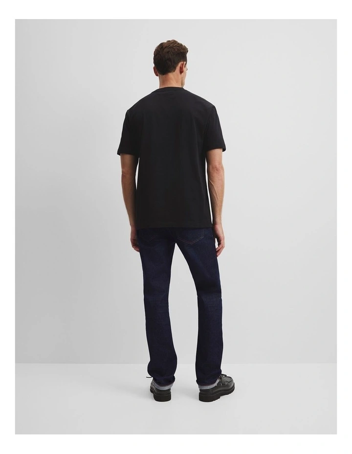 Australian Cotton Cr Logo T-shirt in Black image 4