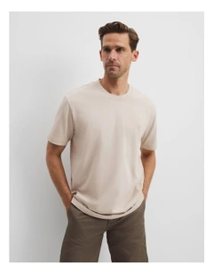 Australian Cotton Cr Logo T-shirt in Clay