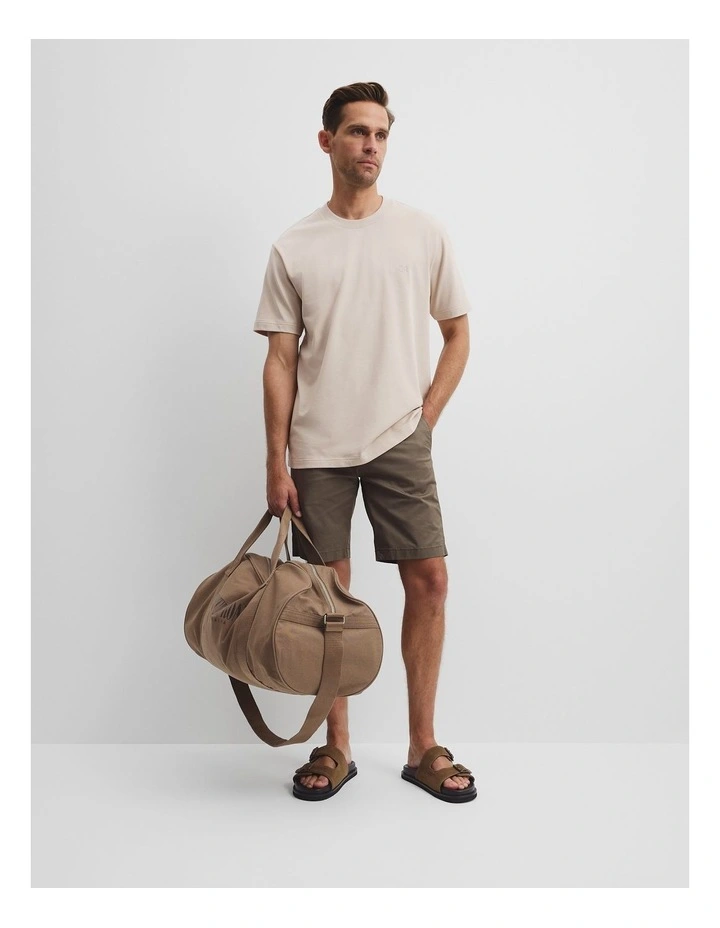 Australian Cotton Cr Logo T-shirt in Clay image 3